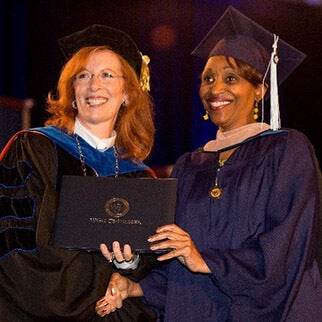 Chancellor Estep at commencement