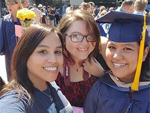 Hispanic WGU Texas grad and her mentor