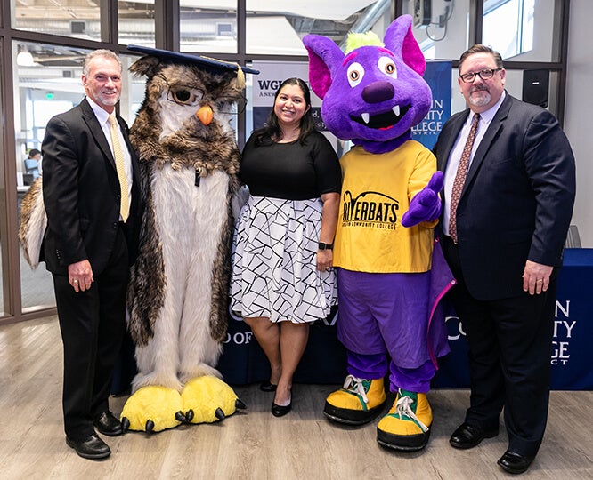 Laura Gonzalez with Sage and others