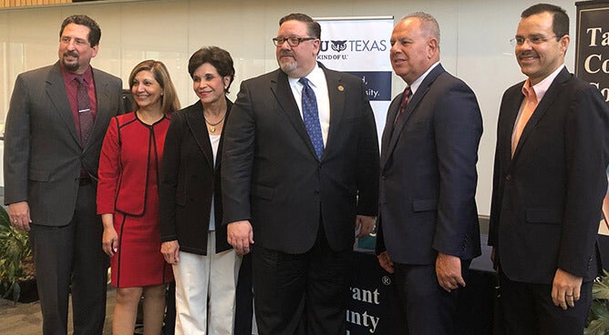 Tarrant County College District and WGU Texas officials