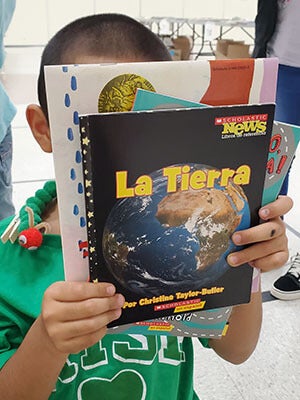 Young NC student receives free books