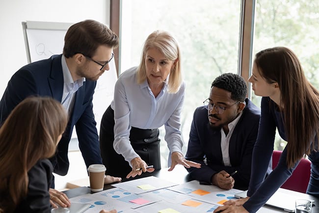 IT professionals using scrum