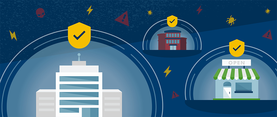 Because of automation hackers target large numbers of businesses, it’s more enticing to go after 10,000 vulnerable small to medium-sized businesses