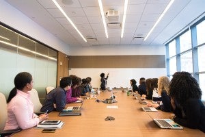 adult leading and educational session