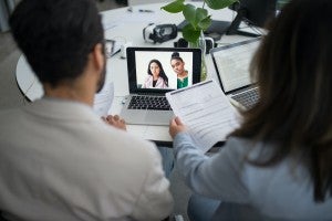 job interview video conference call