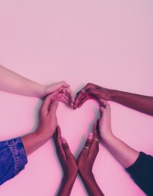 hands making a heart shape