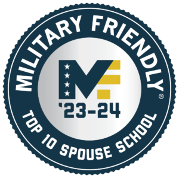 2023-2024 Military Friendly Silver School badge