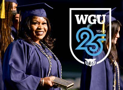 WGU graduate at 25th year anniversary celebration
