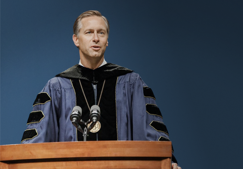 WGU President Scott Pulsipher pictured at commencement