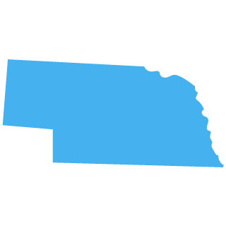 vector map of Nebraska