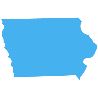 vector map of Iowa