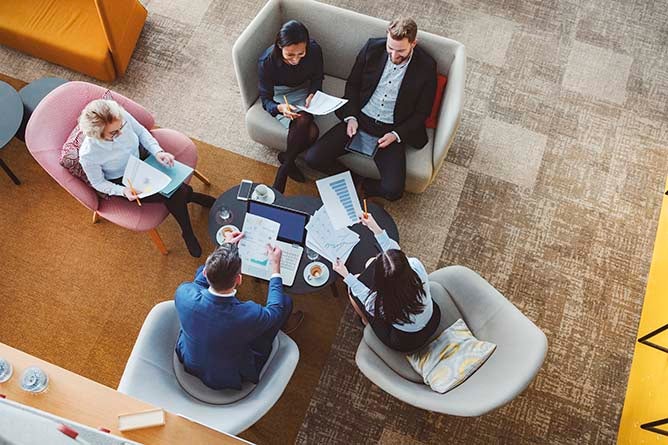 group of people meeting