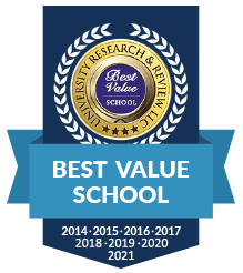 badge for best value school 2014-2021