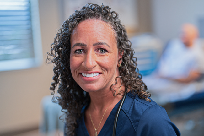 renew health nurse at bedside