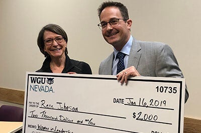 Rene Johnson, scholarship recipient