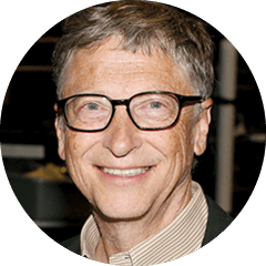 Round image of bill gates