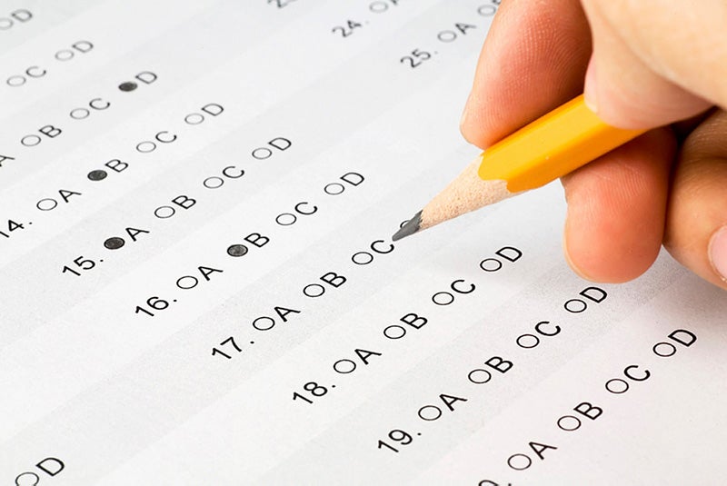 Multiple choice test