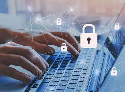 internet security and data protection concept, blockchain and cybersecurity; Shutterstock ID 1202221816; PO: 123