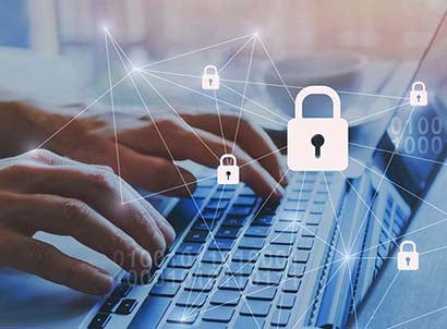 internet security and data protection concept, blockchain and cybersecurity; Shutterstock ID 1202221816; PO: 123