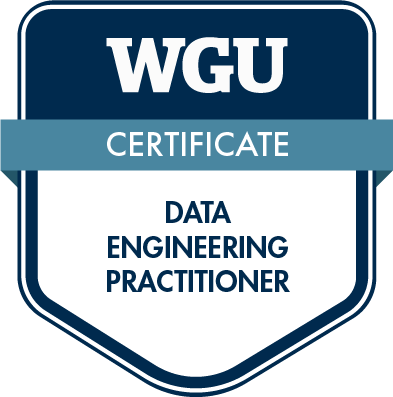 WGU Certificate Badge - Data Engineering Practitioner