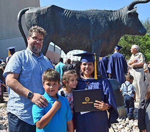 Anna Striedel and her family