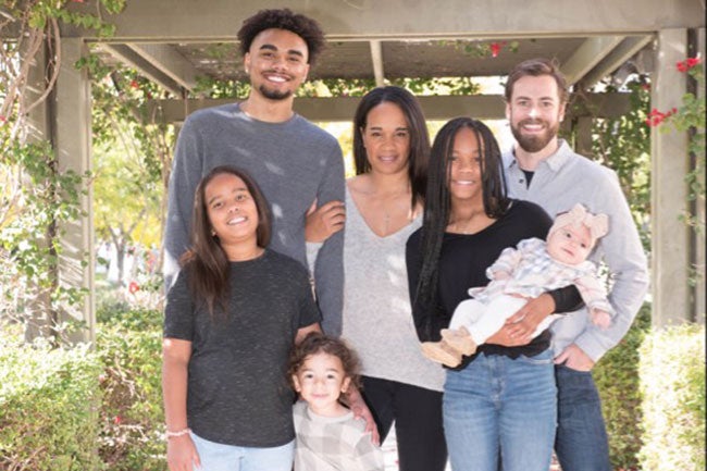 Mitsu Frazier with her family
